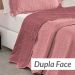 Colcha King Vinho Bouti Dupla Face Matelada Ultrassônico 3 Peças
