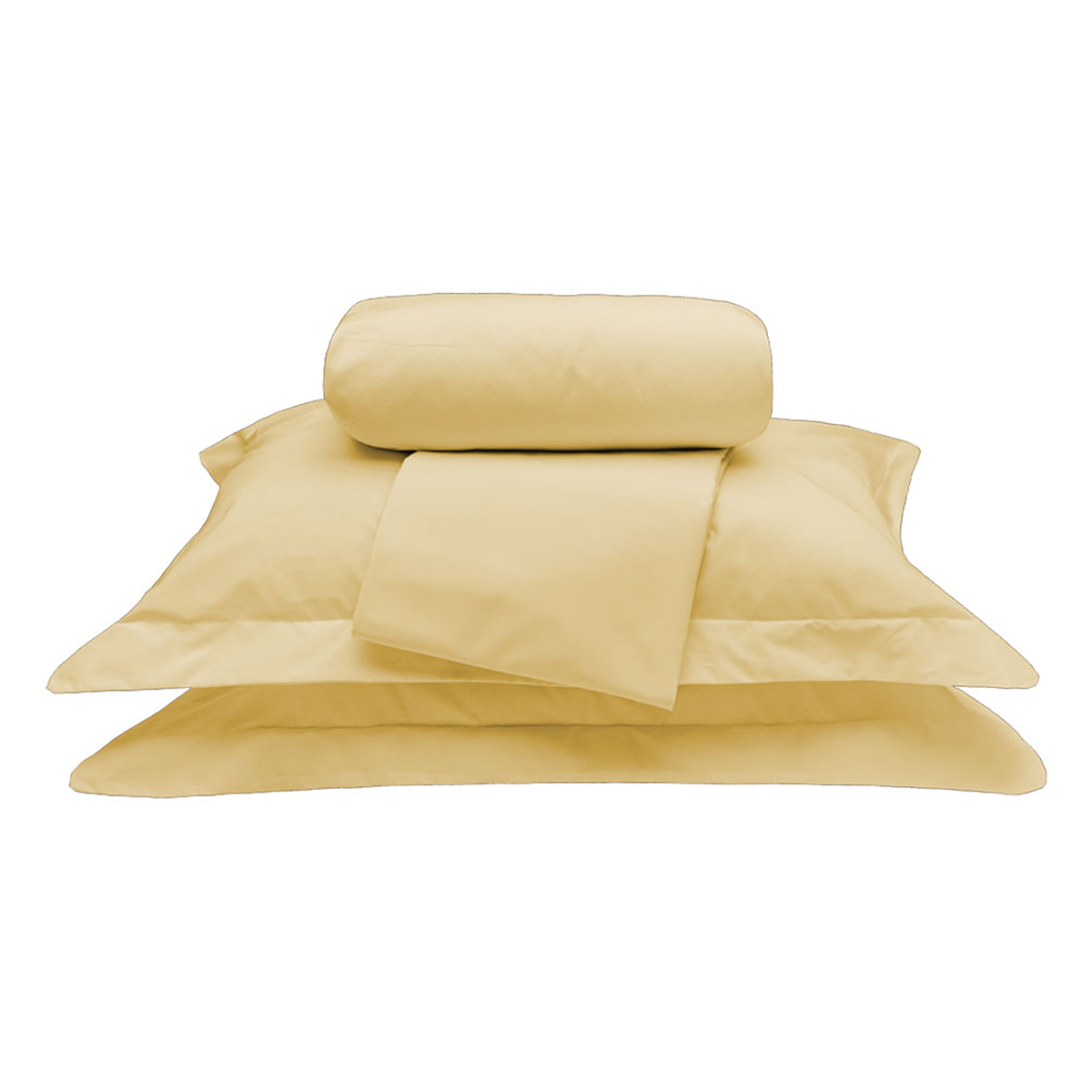 Colcha Queen 100% Algodão Mostarda 200 Fios + Jogo de Cama 100% Algodão - 7 Peças