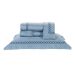 Colcha Queen Size 400 Fios Egípcio Cinza 100% Algodão + Jogo de Cama - 7 Peças