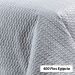 Colcha Super King 400 Fios Egípcio 100% Algodão Cinza + Jogo de Cama - 7 Peças
