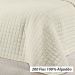 Colcha Tamanho Super King Palha 200 Fios 100% Algodão 3 Peças 3,15m x 2,70m