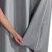 Cortina Blackout Corta Luz Cinza de PVC 2,80m x 1,80m ideal para Varão Simples de 2 metros