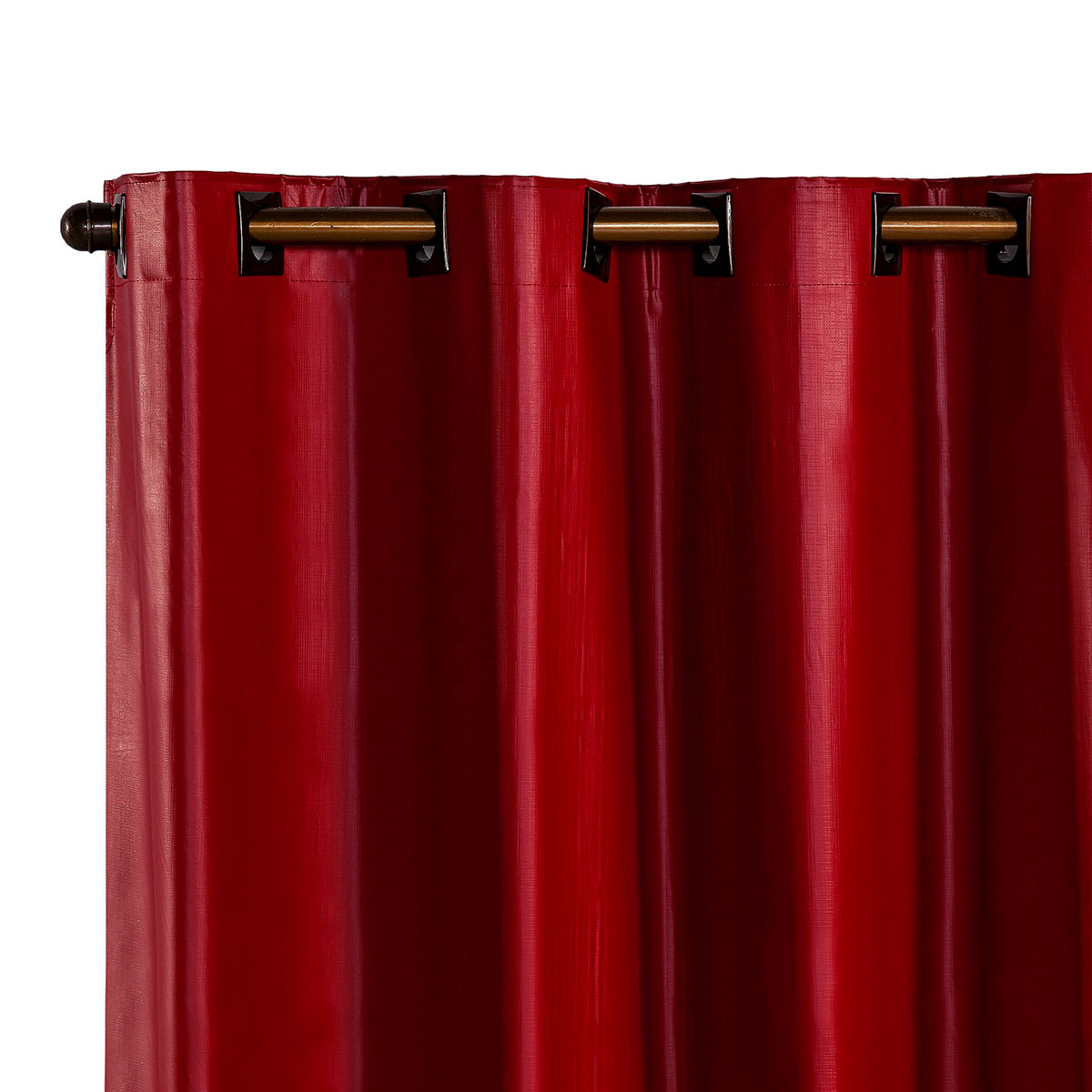 Cortina Blackout Corta Luz Vermelha de PVC 2,80m x 2,80m ideal para Varão Simples de 2 metros