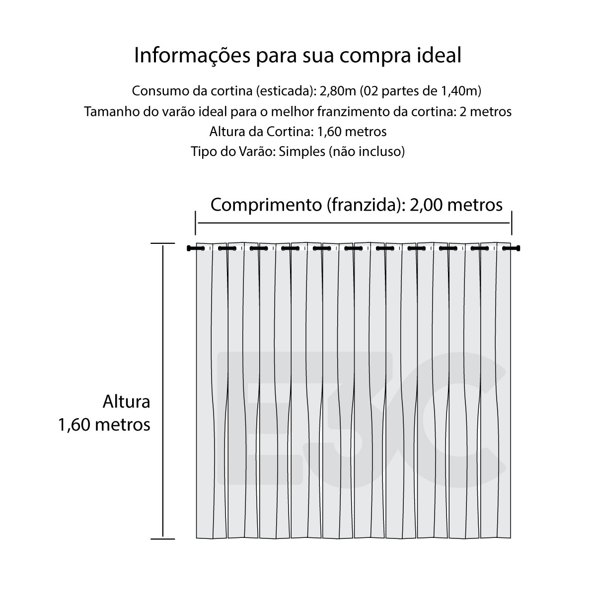 Cortina Blackout Corta Luz com Voil para Quarto Rosa 2,80m x 1,60m para Varão Simples de 2 metros