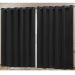 Cortina Blackout Tecido Preta 4,00m x 2,70m Corta Luz 80% ideal para Varão Simples de 3 metros