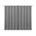 Cortina Blackout de Tecido Cinza 2,70m x 1,80m 95% de Corta Luz - Ideal para Varão Simples de 2 Metros