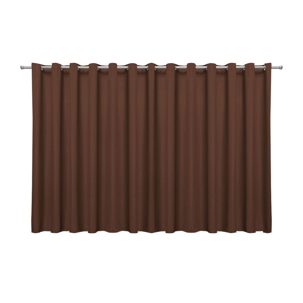 Cortina Blackout em Tecido Tabaco 5,00m x 2,70m 75% de Corta Luz - Ideal para Varão Simples de 4 Metros