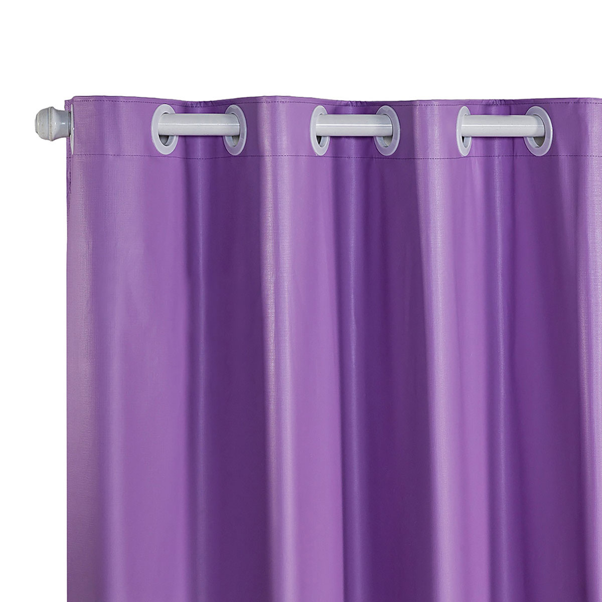 Cortina Blecaute Corta Luz 100% Lilás de PVC 2,80m x 2,80m ideal para Varão Simples de 2 metros