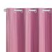 Cortina Blecaute Corta Luz 100% Rosa de PVC 2,80m x 2,80m ideal para Varão Simples de 2 metros