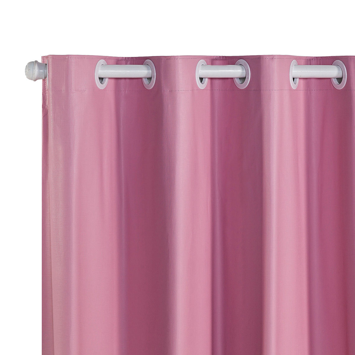 Cortina Blecaute Corta Luz 100% Rosa de PVC 2,80m x 2,80m ideal para Varão Simples de 2 metros