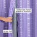 Cortina Blecaute Lilás com Voal Xadrez Corta Luz 100% 2,80m x 2,30m ideal para Varão Simples de 1,50m