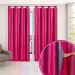 Cortina Blecaute Pink com Voil 2,80m x 2,30m ideal para Varão Simples de 2 metros