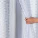 Cortina Blecaute com Voal Xadrez 2,80m x 2,30m Branco ideal para Varão Simples de 2 Metros