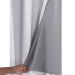 Cortina Blecaute com Voal Xadrez 2,80m x 2,30m Branco ideal para Varão Simples de 2 Metros