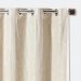 Cortina Blecaute com Voal de Renda 2,80m x 2,30m Bege ideal para Varão simples de 2 metros