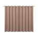 Cortina Blecaute de Tecido Avelã 2,70m x 1,80m 95% de Corta Luz - Ideal para Varão Simples de 2 Metros