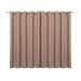 Cortina Blecaute de Tecido Avelã 4,00m x 2,70m 95% de Corta Luz - Ideal para Varão Simples de 3 Metros