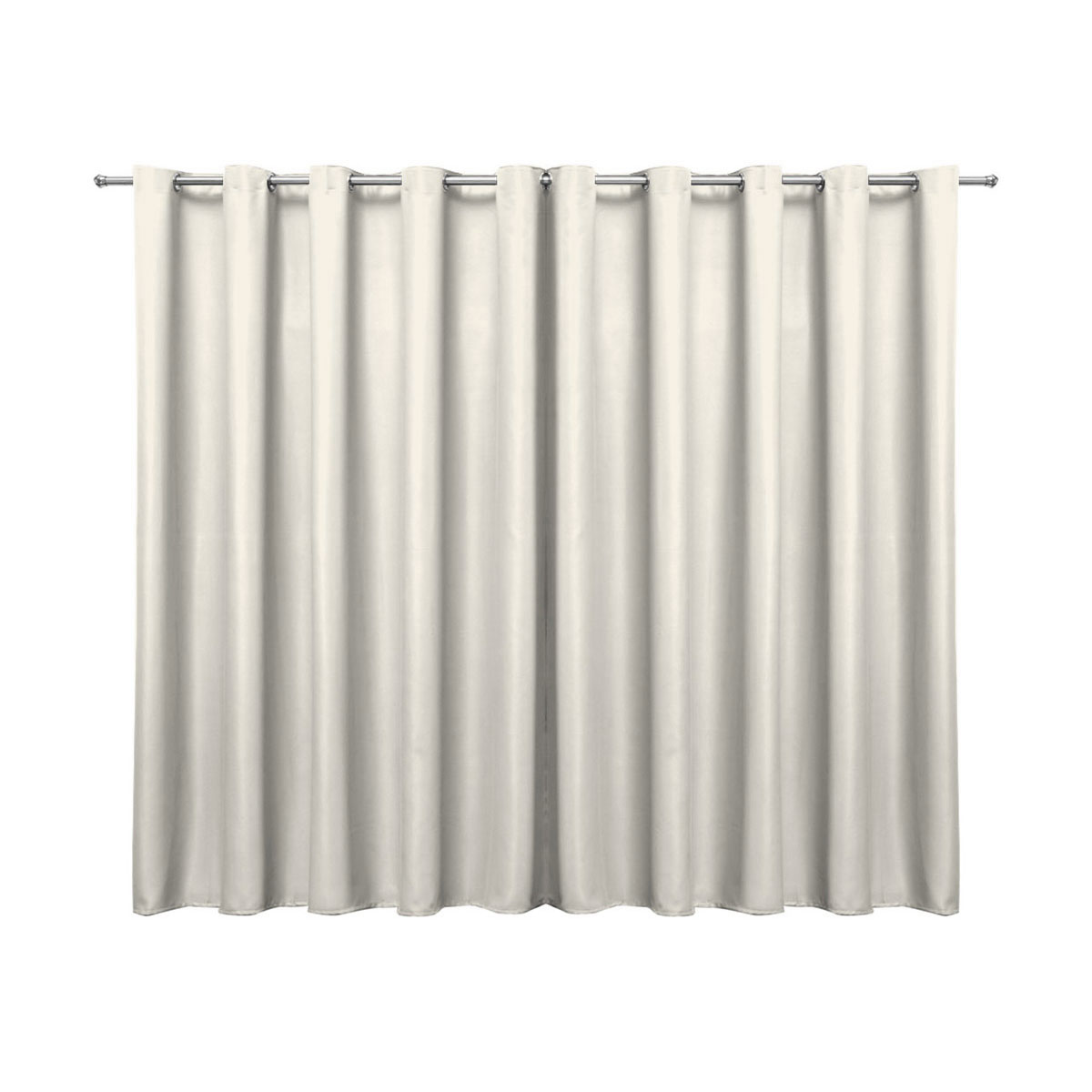 Cortina Blecaute de Tecido Palha 2,70m x 1,80m 95% de Corta Luz - Ideal para Varão Simples de 2 Metros