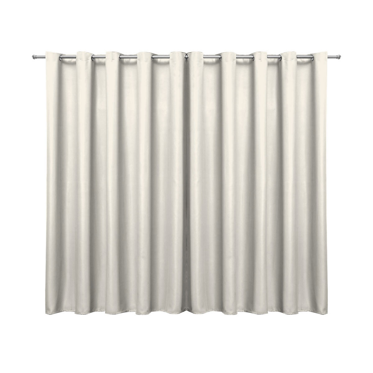 Cortina Blecaute de Tecido Palha 4,00m x 2,70m 95% de Corta Luz - Ideal para Varão Simples de 3 Metros