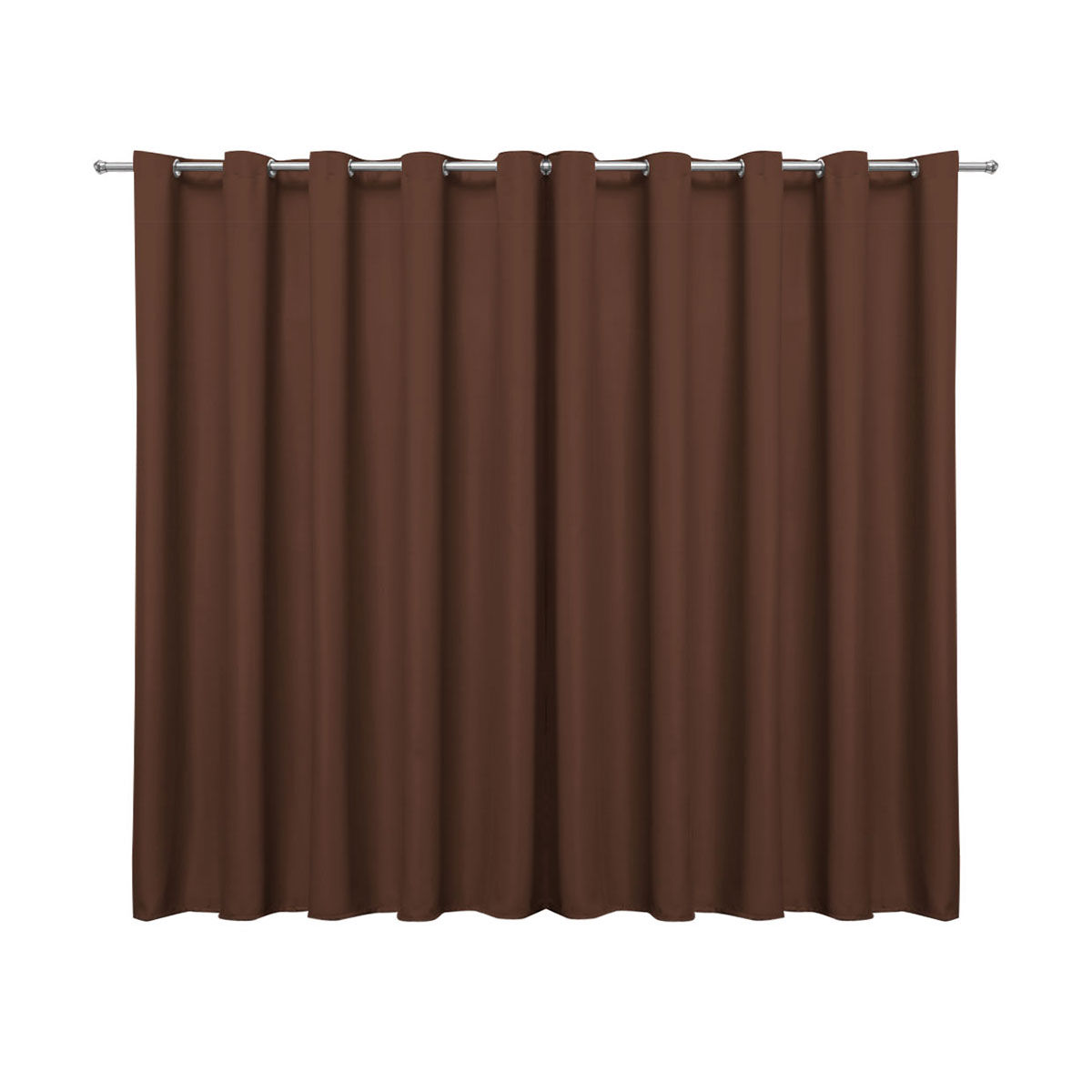 Cortina Blecaute de Tecido Tabaco 4,00m x 2,70m 95% de Corta Luz - Ideal para Varão Simples de 3 Metros