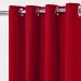 Cortina Rústica Lisa 2,80m x 1,60m Vermelho ideal para Varão Simples de 2 Metros