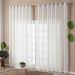 Cortina Voal Flamê Palha 2,70m x 1,80m - Ideal para Varão Simples de 2 Metros