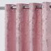 Cortina de Varão Jacquard 2,70m x 1,60m Rosa ideal para Varão Simples de 2 Metros