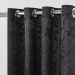 Cortina de Varão Jacquard 2,70m x 2,30m Preto ideal para Varão Simples de 2 Metros