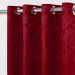 Cortina de Varão Jacquard 2,70m x 2,30m Vermelho ideal para Varão Simples de 2 Metros