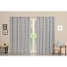 Cortina para Quarto Cinza Argos Corta-luz 70% 4,40m x 2,35m Micropercal 300 Fios ideal para varão simples de 3 Metros