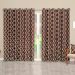 Cortina para Quarto Tabaco Argos Corta-luz 70% 4,40m x 2,35m Micropercal 300 Fios ideal para varão simples de 3 Metros