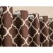 Cortina para Quarto Tabaco Argos Corta-luz 70% 4,40m x 2,35m Micropercal 300 Fios ideal para varão simples de 3 Metros