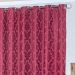 Cortina para Sala Clássica Vinho 2,70m x 1,80m - Ideal para Varão Simples de 2 Metros