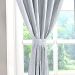 Cortina para Sala Linho 3,00m x 2,50m Castele Cinza Ideal para Varão simples de 2 metros