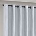 Cortina para Sala Linho 4,00m x 2,80m Castele Cinza Ideal para Varão simples de 3 metros