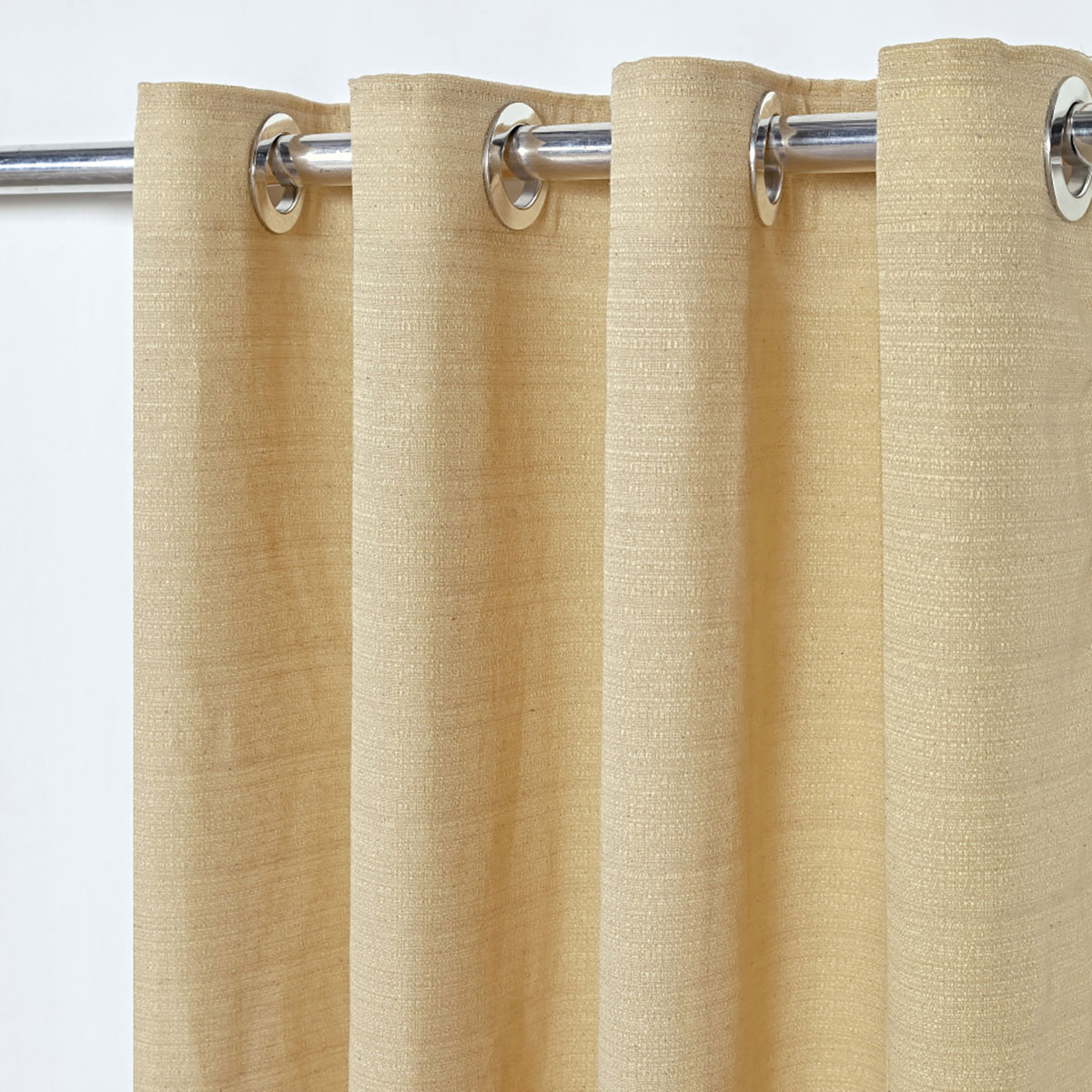 Cortina para Sala Rústica Lisa 2,80m x 1,60m Bege ideal para Varão Simples de 2 Metros