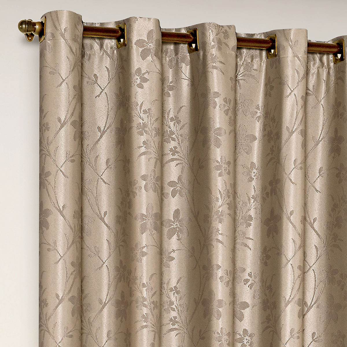 Cortina para Varão Atena Bege 280x300 cm