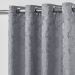 Cortina para Varão Jacquard 2,70m x 1,60m Cinza ideal para Varão Simples de 2 Metros