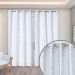 Cortina para Varão Jacquard 2,70m x 2,30m Branco ideal para Varão Simples de 2 Metros