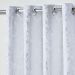 Cortina para Varão Jacquard 2,70m x 2,30m Branco ideal para Varão Simples de 2 Metros