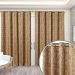 Cortina para Varão Jacquard 4,00m x 2,70m Avelã ideal para Varão Simples de 3 Metros