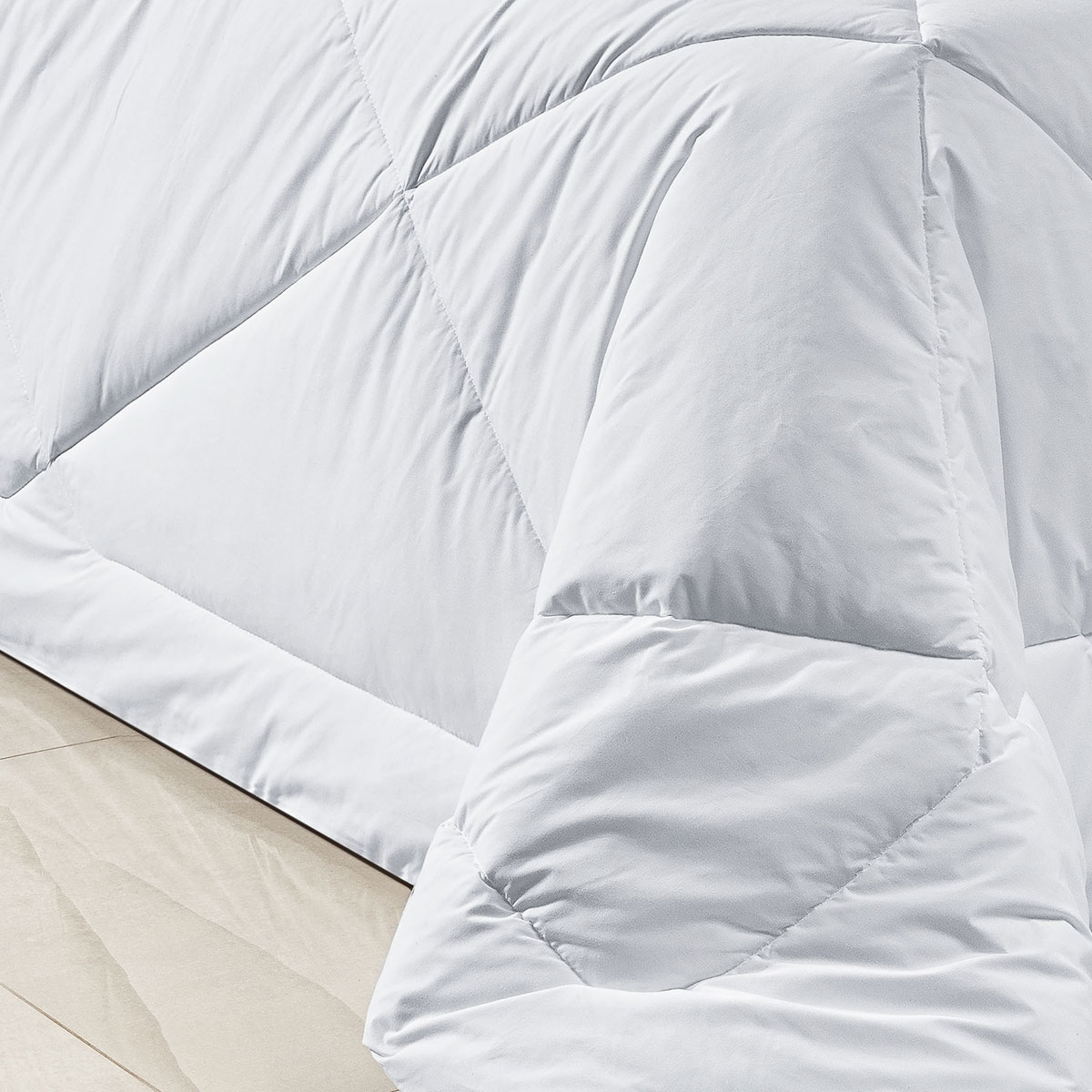 Edredom Liso King Size Branco 200 Fios 100% Algodão 2,80m x 2,70m Dupla Face