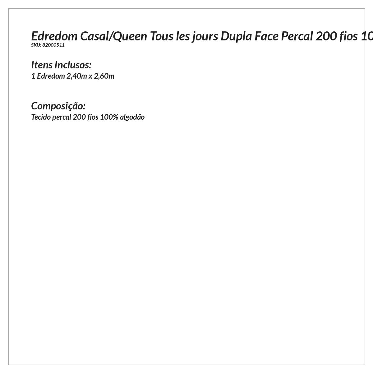 Edredom Queen Azul Marinho Dupla Face Toque Macio 100% Algodão Percal 200 Fios