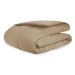 Edredom Queen Size Dupla Face Toque Macio 100% Algodão Percal 200 Fios Cáqui