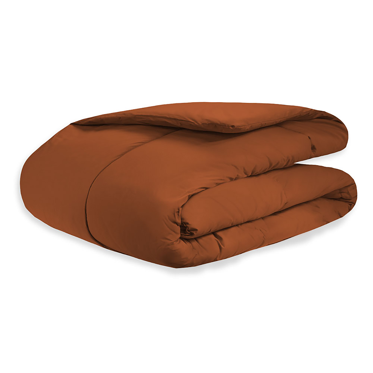 Edredom Queen Terracota Dupla Face Toque Macio 100% Algodão Percal 200 Fios