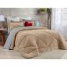 Edredom Solteiro Dupla Face Bege Soft Microfibra 2,50m x 1,90m