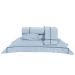 Edredom Tamanho King Size Bege Soft Microfibra + Jogo de Cama 400 Fios Micro Percal - 5 Peças