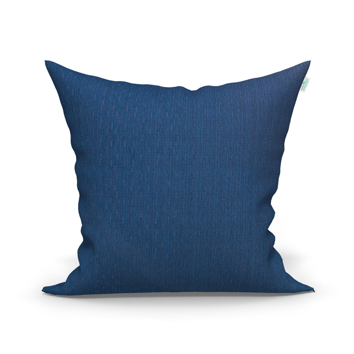 Jogo Capa de Almofada Grande Decorativa Azul Triângulo 60cm x 60cm 3 Unidades com zíper