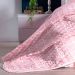 Jogo Cobre Leito Queen Size Estampado Grid Rosa 3 Peças 150 Fios Com Porta Travesseiro
