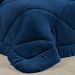 Jogo Edredom Azul Marinho Queen Size Soft Microfibra + Jogo de Cama 400 Fios Micro Percal - 5 Peças